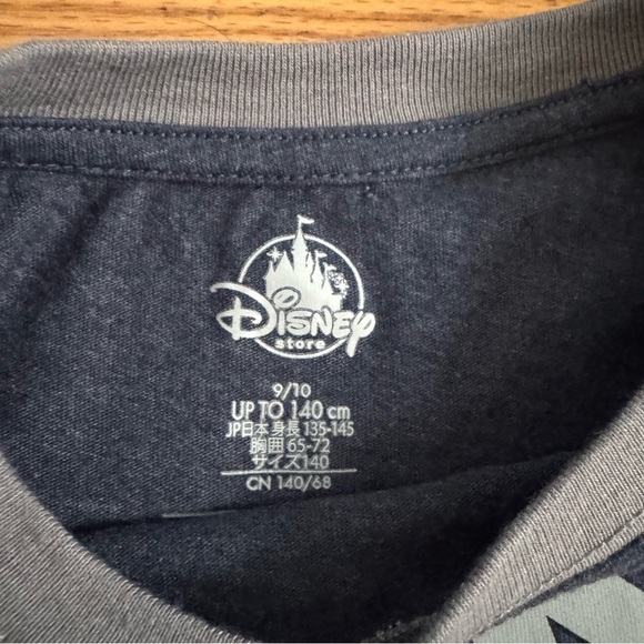 Disney Store Mickey Mouse Navy and Gray Long Sleeve Tee - Picture 3 of 6